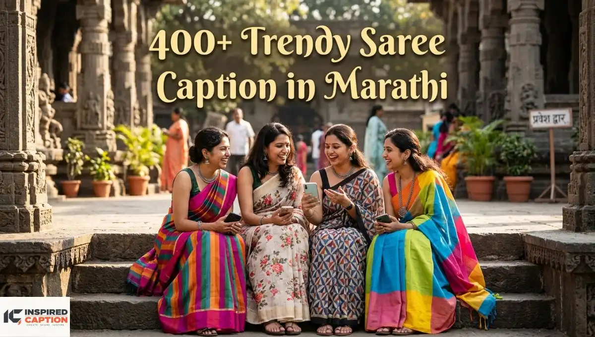 400+ Trendy Saree Caption in Marathi