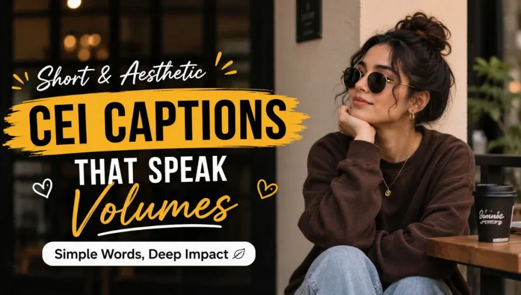Short & Aesthetic CEI Captions That Speak Volumes
