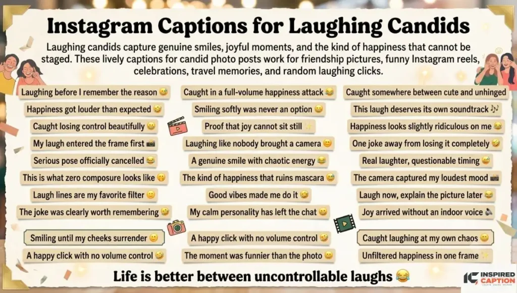 Instagram Captions for Laughing Candids