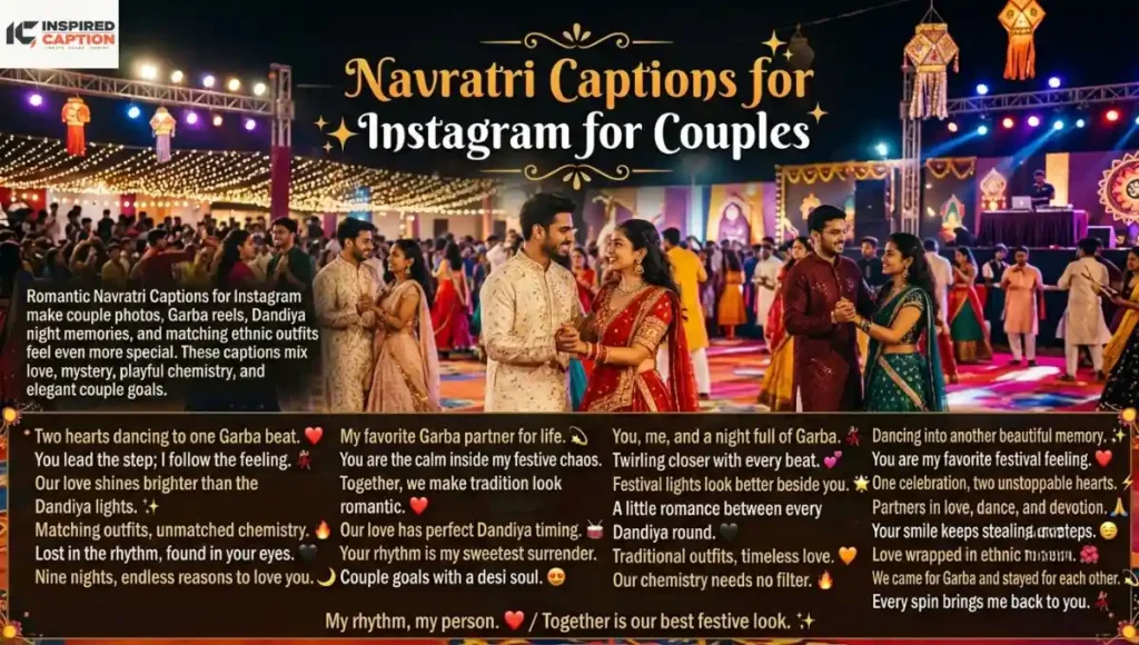 Navratri Captions for Instagram for Couples