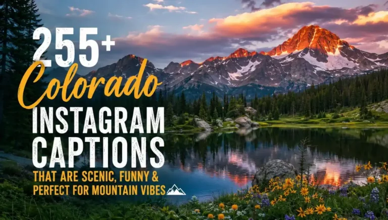 255+ Colorado Instagram Captions That Are Scenic, Funny & Perfect for Mountain Vibes 🏔️