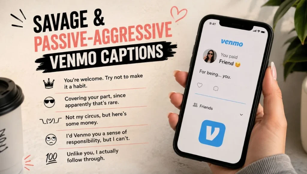 Savage & Passive-Aggressive Venmo Captions