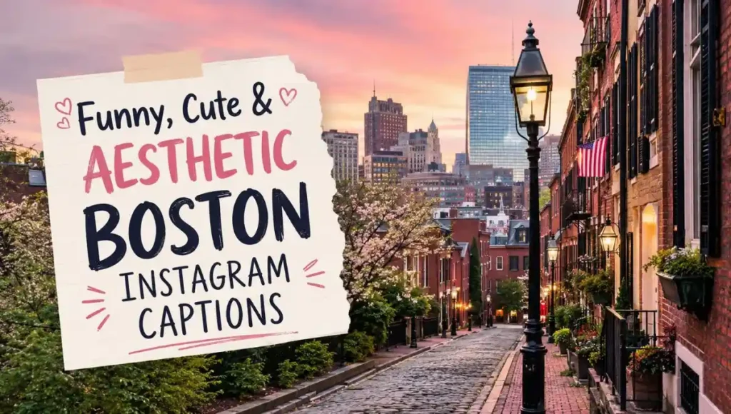 Funny, Cute & Aesthetic Boston Instagram Captions