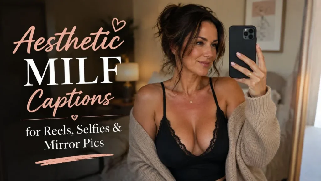 Aesthetic MILF Captions for Reels, Selfies & Mirror Pics