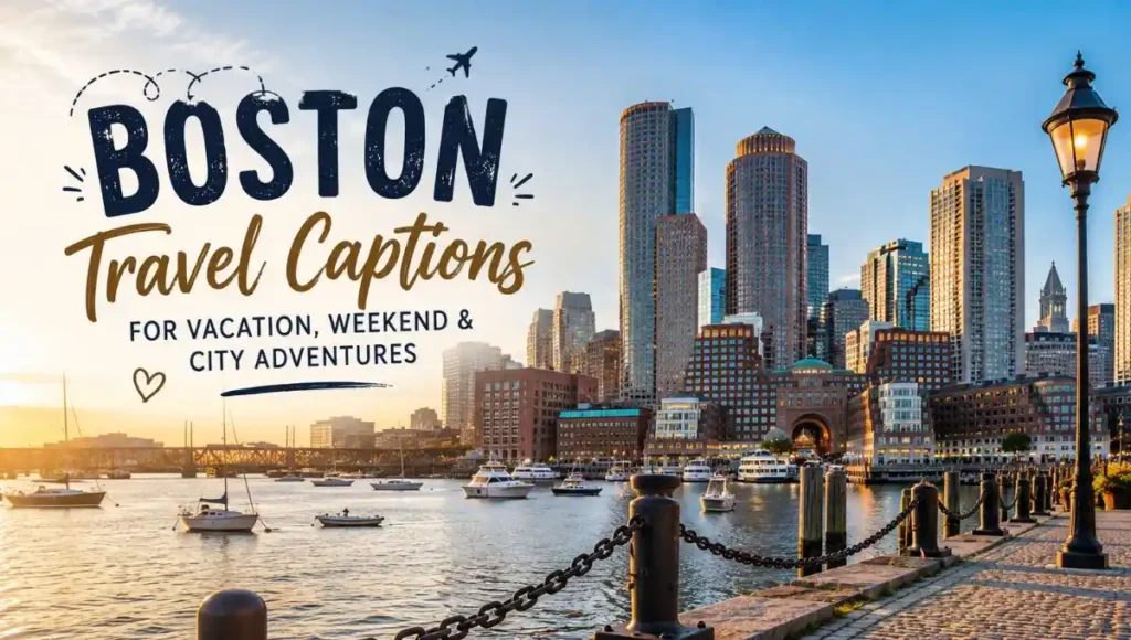 Boston Travel Captions for Vacation, Weekend & City Adventures