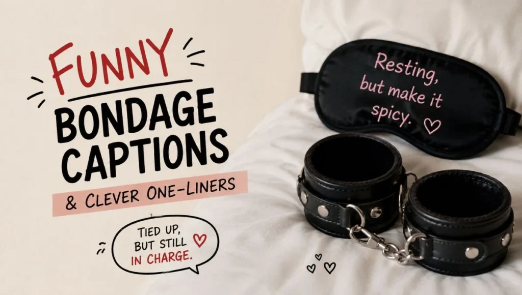 Funny Bondage Captions & Clever One-Liners