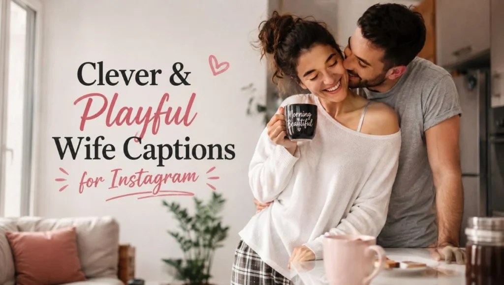 Clever & Playful Wife Captions for Instagram